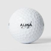Maak Je Eigen Gepersonaliseerde Naam Monogram Golfballen (Voorkant)