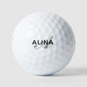 Maak Je Eigen Gepersonaliseerde Naam Monogram Golfballen (Voorkant)