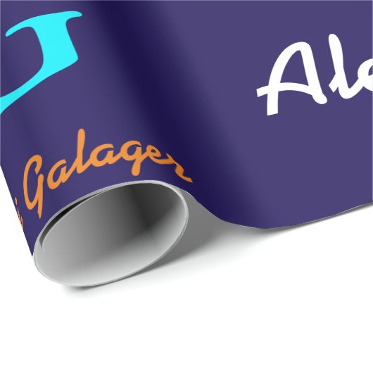 Maak je eigen gepersonaliseerde naampatroon cadeaupapier (Rol Hoek)