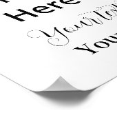 Maak Je Eigen Gepersonaliseerde Print Aangepast (Hoek)