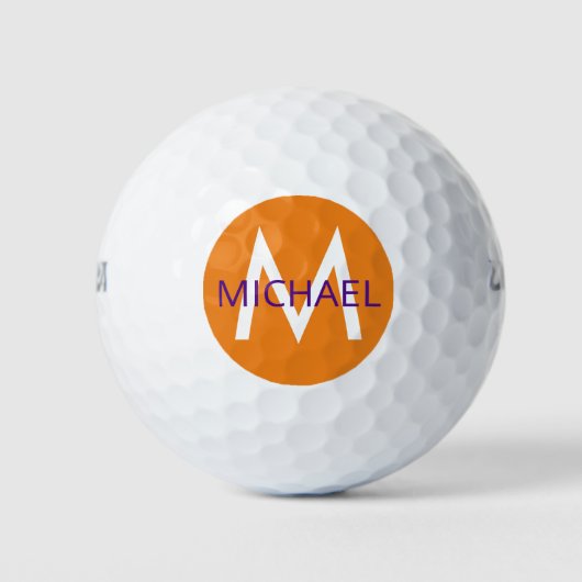 Maak Je Eigen Gepersonaliseerde Sinaasappel Golfballen (Voorkant)