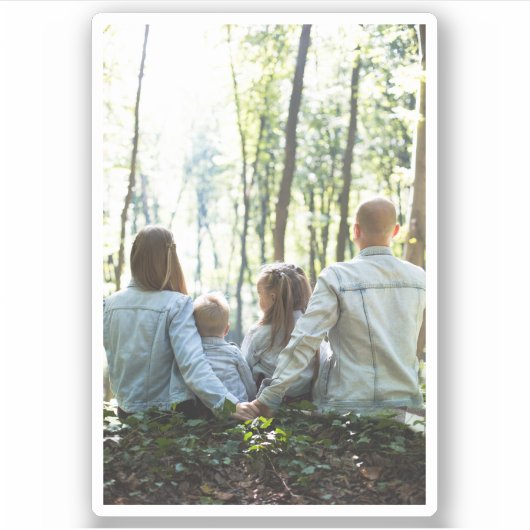 Maak je eigen gepersonaliseerde uitsnede sticker (Voorkant)