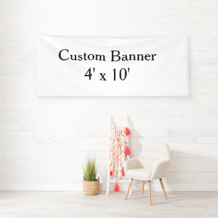 maak je eigen gepersonaliseerde vinyl 1,2 x 3 mete spandoek