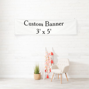 maak je eigen gepersonaliseerde vinyl 2.5' x 10' b spandoek