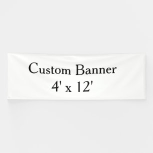 maak je eigen gepersonaliseerde vinyl 4' x 12 bin spandoek