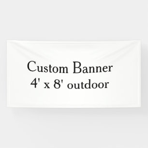 maak je eigen gepersonaliseerde vinyl 4' x 8' bui spandoek