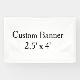 maak je eigen gepersonaliseerde Vinyl 60cm x 120cm Spandoek
