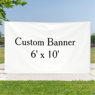maak je eigen gepersonaliseerde vinyl 6' x 10' bu spandoek