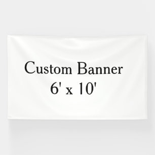 maak je eigen gepersonaliseerde vinyl 6' x 10'.nd spandoek