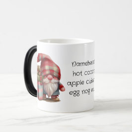 Maak je eigen geruite kerstkabouter magische mok