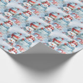 Maak Je Eigen Geschenken in de Sneeuw Cadeaupapier (Hoek)