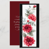 Maak Je Eigen Geschilderde Rode Chrysanthemum Boek (Voorkant / Achterkant)