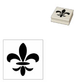 Maak je eigen gesjabloneerde Fleur de Lis Rubberstempel (Gestempeld)