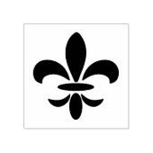 Maak je eigen gesjabloneerde Fleur de Lis Rubberstempel (Afrduk)