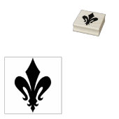 Maak je eigen gestileerde Fleur de Lis Rubberstempel (Gestempeld)