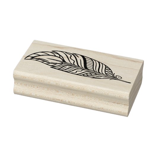 Maak je eigen gestreepte boho traandropveer rubberstempel (Stempel)