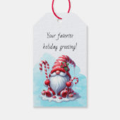 Maak Je Eigen Gestreepte Pepermunt Kerstkabouter Cadeaulabel (Achterkant)