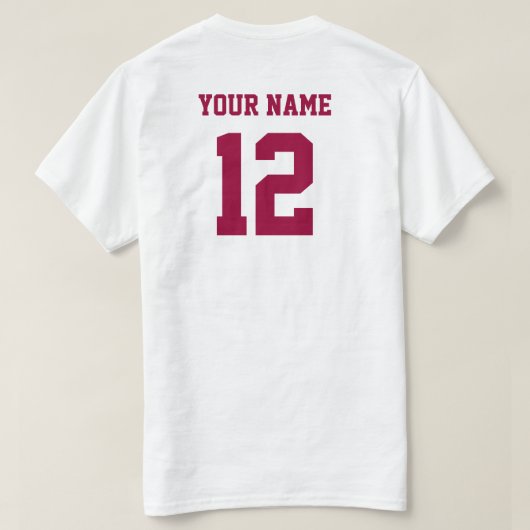 Maak je eigen getallen T-Shirt (Design achterkant)