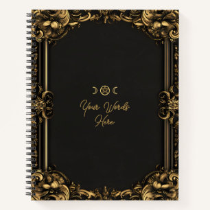 Maak je eigen getinte goud vergulde zwarte notitieboek