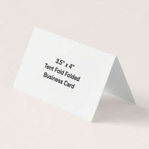 Maak Je Eigen Gevouwen 3,5"x2" Tentkaart Visitekaartje