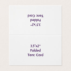 Maak Je Eigen Gevouwen 3.5"x2'' Tentkaart Visitekaartje