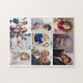 Maak je eigen gezelschap Gewoonte 9 Foto Collage Legpuzzel (Horizontaal)