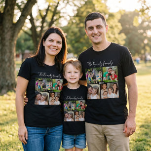 Maak je eigen gezinsvakantie 4 foto collage t-shirt
