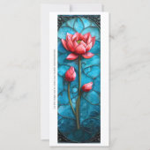 Maak je eigen glas-in-lood roze lotus bladwijzer (Voorkant)