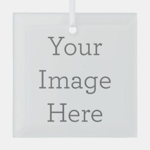 Maak je eigen glazen vierkante ornament