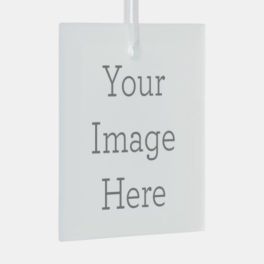 Glazen vierkant ornament (Voorkant Rechts)