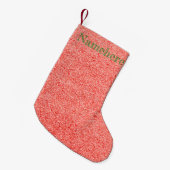 Maak je eigen glinsterende rode kleine kerstsok (Voorkant (Hangend))