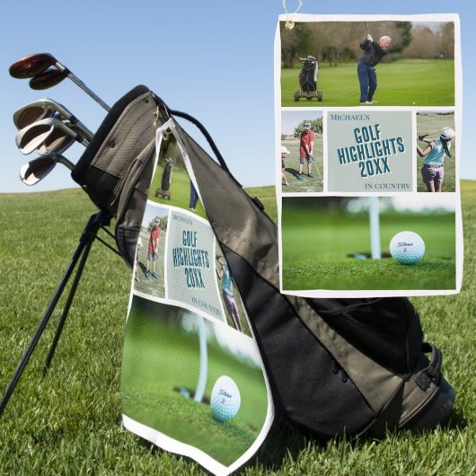 Maak je eigen golf foto Golf Handdoek