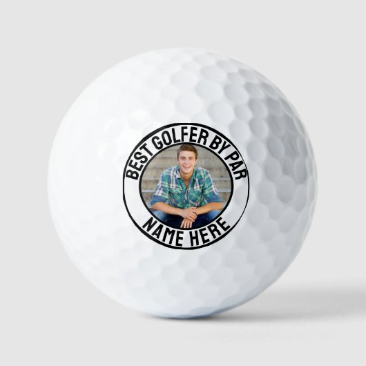 Maak je eigen golfer foto golfballen (Voorkant)