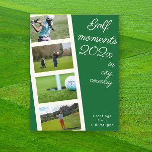 Maak je eigen golfvakantie foto ansichtkaart briefkaart