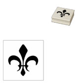 Maak je eigen gotische Fleur de Lis Rubberstempel (Gestempeld)