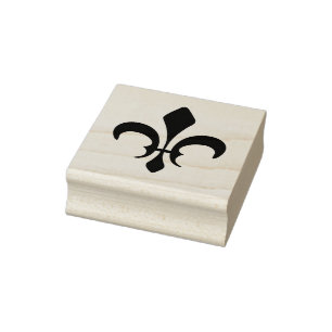 Maak je eigen gotische Fleur de Lis Rubberstempel