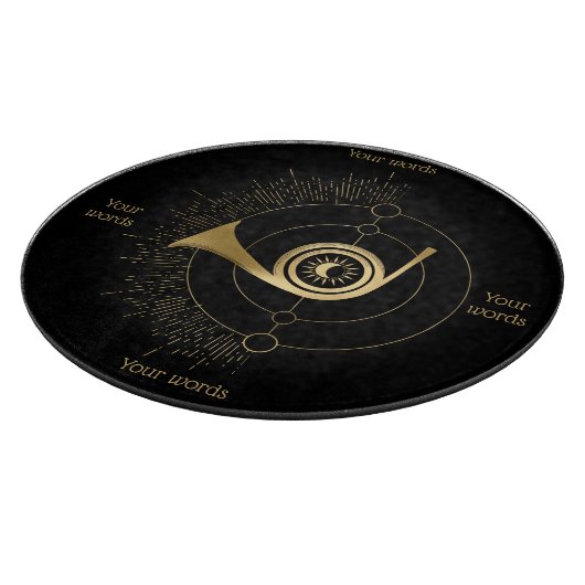 Maak je eigen Gouden Arcane Judgment Tarotkaart Snijplank (Hoek)