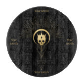 Maak je eigen Gouden Arcane Keizer Tarot Snijplank (Voorkant)