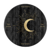 Maak je eigen gouden Arcane Moon Tarot Snijplank (Voorkant)