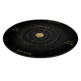 Maak je eigen gouden arcane pentakel tarot snijplank