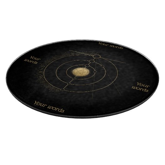 Maak je eigen gouden arcane pentakel tarot snijplank (Hoek)