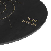 Maak je eigen gouden arcane pentakel tarot snijplank (Hoek)
