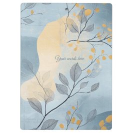 Maak Je Eigen Gouden Blauwe Bloem Minimalist Klembord