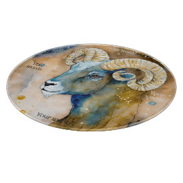 Maak Je Eigen Gouden & Blauwe Ram Altaar Bord Snijplank
