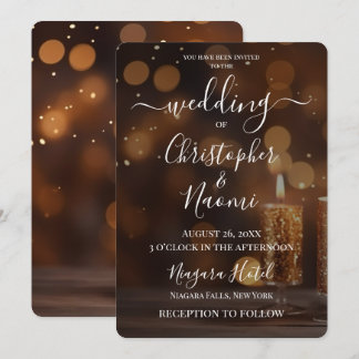 Maak je eigen gouden Bokeh-kaarsen Kaart