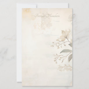 Maak Je Eigen Gouden Bouganvillea Bloemen Bloemstu Briefpapier
