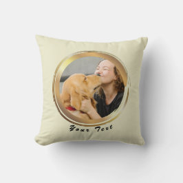 Maak je eigen gouden cirkel hond foto kussen