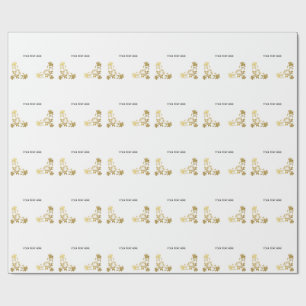 Maak je eigen gouden elegant cadeaupapier