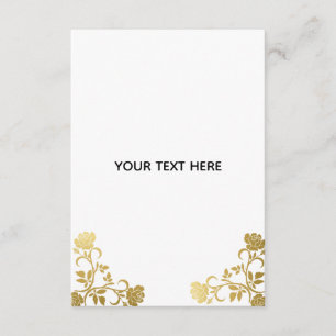 Maak je eigen gouden elegant informatiekaartje