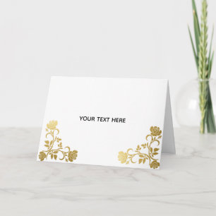 Maak je eigen gouden elegant kaart